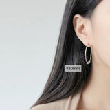 S'STEEL Silver Pure 925 Hoop Earrings Gift For Women Boho Jewelry