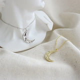 S'STEEL 925 Silver Moon Clavicle Chain Neck Choker