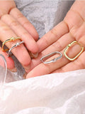 925 Silver Zircon Star Moon Hoop Earrings Gift For Women