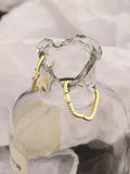 925 Silver Zircon Star Moon Hoop Earrings Gift For Women