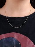 Sterling Silver 925 Clavicle Necklace Minimalist Choker Snake Chain