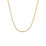 Sterling Silver 925 Clavicle Necklace Minimalist Choker Snake Chain