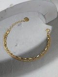 Sterling Silver 925 Double-layer Bracelet Punk Version Jewelry