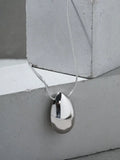 925 Sterling Silver Drop Pendant Necklace Minimalist Statement Gift Women