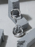 S'STEEL Sterling Silver 925 Circle Hoops Large Earrings