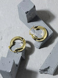 S'STEEL Sterling Silver 925 Circle Hoops Large Earrings
