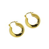 S'STEEL Sterling Silver 925 Circle Hoops Large Earrings