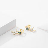 S'STEEL Silver 925 Geometric Stud Earrings for Women
