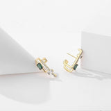 S'STEEL Silver 925 Geometric Stud Earrings for Women