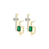 S'STEEL Silver 925 Geometric Stud Earrings for Women