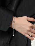 S'STEEL Silver 925 Bracelet Double-layer Chain Retro Religion
