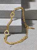 S'STEEL Silver 925 Bracelet Double-layer Chain Retro Religion