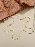 S925 Silver Necklace for Women Geometric Snake Chain Choker