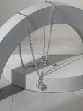 S'STEEL Silver 925 Pendant Necklace Heart Necklaces
