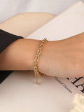 S'STEEL Silver 925 Bracelet Woven God Chain Gift Women Punk Style Accessories