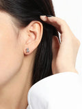 Sterling Silver 925 Bear Stud Earrings Gift For Women Gothic Funny Earings