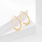 S'STEEL Silver 925 Water Drop Hoop Earrings for Women