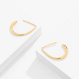S'STEEL Silver 925 Water Drop Hoop Earrings for Women