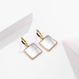 925 Sterling Silver Square Earings For Jewelry