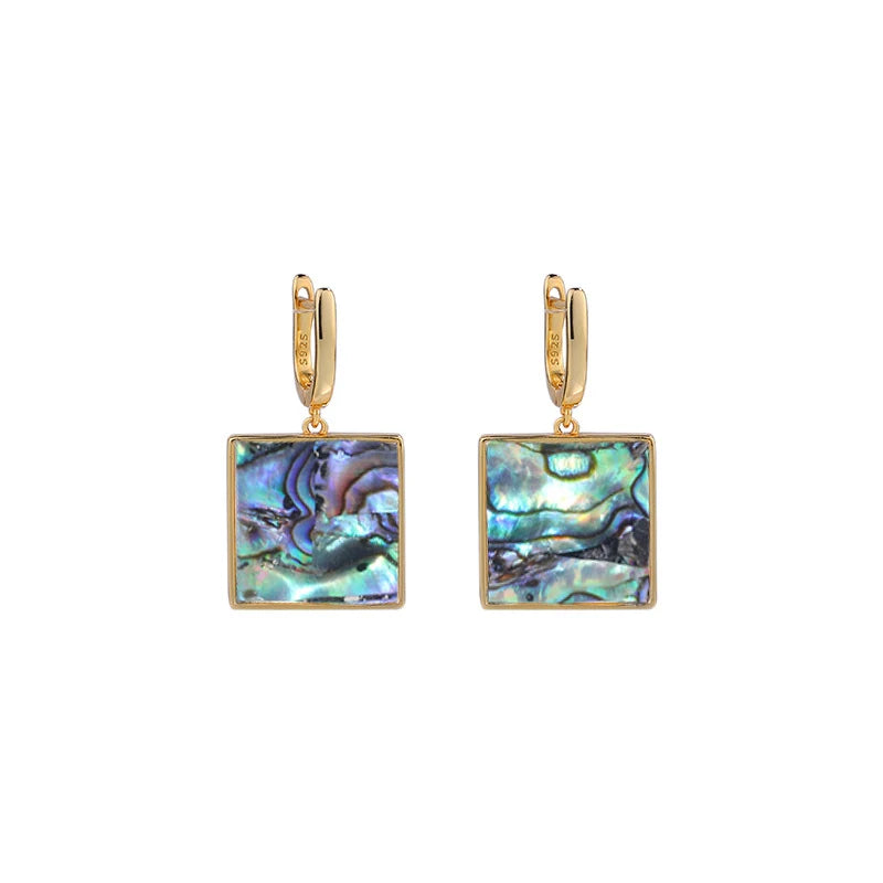 925 Sterling Silver Square Earings For Jewelry