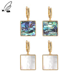 925 Sterling Silver Square Earings For Jewelry