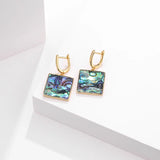 925 Sterling Silver Square Earings For Jewelry