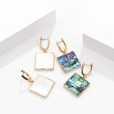 925 Sterling Silver Square Earings For Jewelry