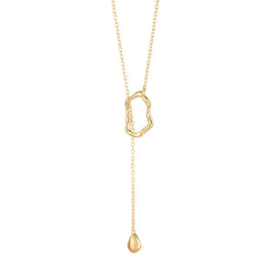 S'STEEL Geometric Pendant Necklace 925 Silver Women's Minimalist Jewelry
