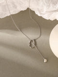 S'STEEL Geometric Pendant Necklace 925 Silver Women's Minimalist Jewelry