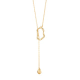 S'STEEL Geometric Pendant Necklace 925 Silver Women's Minimalist Jewelry