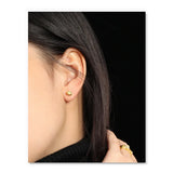 925 Sterling Silver Women's Stud Earrings Minimalist Geometric Earings