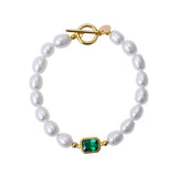 925 Sterling Silver Pearl Bracelet Personal Customized Gift Fine Jewelry