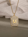 S'STEEL Minimalist Zircon Pendant Necklace 925 Sterling Silver for Women