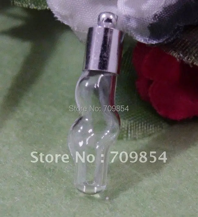 Rice Vial Glass Bottle for Necklace + Cap