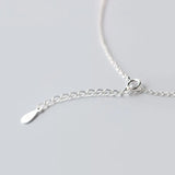 S Silver Women's Necklace Small Fresh Chrysanthemum Flower Pendant