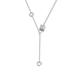 Silver Women's Necklace Small Waist Pendant in Europe and America