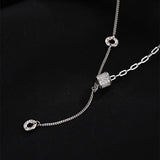 Silver Women's Necklace Small Waist Pendant in Europe and America