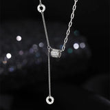 Silver Women's Necklace Small Waist Pendant in Europe and America