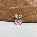 Sterling Silver Smart Rabbit Necklace Women's Gift