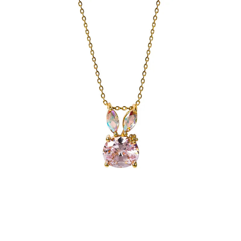 Sterling Silver Smart Rabbit Necklace Women's Gift