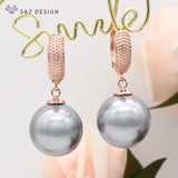 Colorful Pearl Dangle Earrings Wedding Jewelry