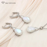 S&Z Water Drop Crystal Jewelry Sets For Women