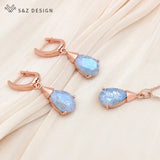 S&Z Water Drop Crystal Jewelry Sets For Women