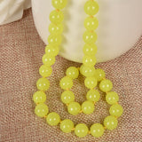 Concise Yellow Lemon Jasper 10mm Semiprecious Stone