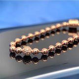 S11 Sterling Silver S925 Logo Beads Bracelet Delicate Style Festive Gift