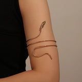 Metal Snake Arm Cuff Bracelet for Women
