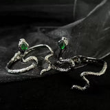 Punk Snake Bangle Bracelet Arm Ring for Women Twist Metal Snakes Bracelets