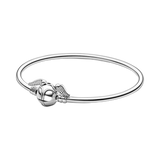 S925 Sterling Silver Heart Bracelet DIY Ladies Jewelry Birthday Gift