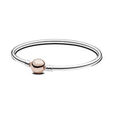 S925 Sterling Silver Heart Bracelet DIY Ladies Jewelry