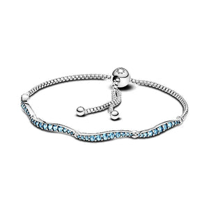 S925 Silver Logo Bracelet Classic Rose Star Love Heart Diamond Girl Gift